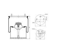 Bellow, air suspensio FEBI 39986