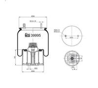 Bellow, air suspensio FEBI 39995