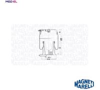 Magneti Marelli Air Suspension Bellow 030607020185 for Iveco Daily (Platform/Chassis/Van VI/III)
