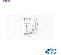 Magneti Marelli Air Suspension Bellow 030607020185 for Iveco Daily (Platform/Chassis/Van VI/III)