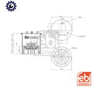 Febi Bilstein 102809 Air Spring Bellows