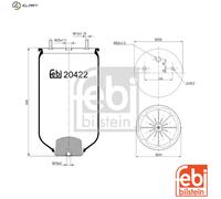 Air Suspension Boot FEBI 20422