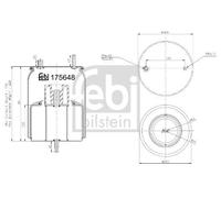 Bellow, air suspension FEBI BILSTEIN 175648