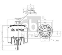Bellow, air suspension FEBI BILSTEIN 177161