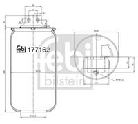 FEBI BILSTEIN 177162 Boot, air suspension