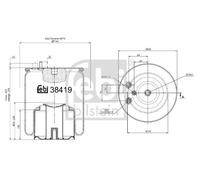 Ferdinand Bilstein Air Suspension Bellow 38419 Rear – OE Match – Fits MAN