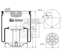 FEBI BILSTEIN 39904 Boot, air suspension