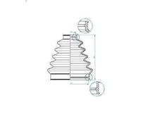 Bellow, drive shaft SPIDAN 190965 for BMW 8 (E31) 4 1993-1996