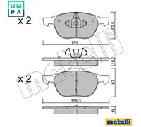 Drive shaft CV joint boot Rubber 13-0553 METELLI for AUDI SEAT VW SKODA