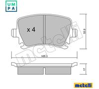 Drive shaft CV joint boot Rubber 13-0585 METELLI for VW SKODA AUDI SEAT