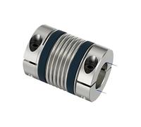 Bellows Couplings Shaft Coupling D40 L50/58 Bellows Flexible Motor Coupler CNC Aluminium High Elasticity Universal Joint 3D Printer Cardan(LB-B-D40L58-10X10)