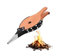Bellows Fire Pit, Wood Fire Blower, Portable Fireplace Tool, Sturdy Lightweight Design, 16.14x5.91 Inches, Ideal for Camping, Outdoor Grilling, BBQ, Backpacking, Backyard, Indoor Party, Travel, Picnic