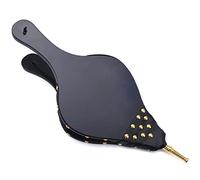 Bellows for Fire Pit Wood Stove Camping, Fireplace Blower with Hanging Strap, 19"x 8"Cast Nozzle Fireplace Bellows Outdoor and Indoor (Black)