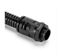 Bellows Straight Connector AD21.2 PG16 Nylon Corrugated Pipe Waterproof Joint Cable Gland Plastic Joint AD54.5(AD15.8-PG11-10PCS_None)