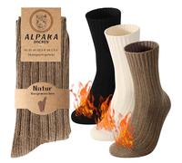 Belloxis Alpaca Cashmere Socks for Women 3 Pairs Thermal Socks Women 5-8 Ladies Outdoor Hiking boot Gear Warm Wool Cosy Winter Thick Accessories in Cold Snow Weather Stocking Teen Girls Gifts