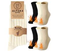 Belloxis Alpaca Wool Socks Thermal Winter Warm Thick Cozy Soft Crew Cashmere Socks for Men Women 6 Pairs Gifts with Hiking Boots Accessories for Mom Grandma Family Stuffers Snow Gift Stocking