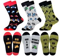 Belloxis Motorbike Gifts for Men 3 Pairs Motorcycle Socks