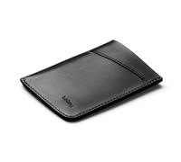 Bellroy Card Sleeve, Card Holder - Black | Premium leather card holder and minimalist wallet that holds up to 8 cards or business cards with folded note storage