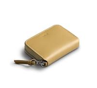 Bellroy Folio Piccolo, Small Leather Zip Wallet - Mustard | Small leather zip wallet for men and women with storage for cards, coins and keys