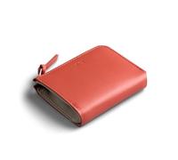Bellroy L-Pocket, Minimalist Zip Wallet - BloodOrange | Minimalist leather zip wallet with storage for cards, coins and keys