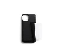 Bellroy Phone Case - 3 Card, Compatible with iPhone 14 Plus - Black | Slim leather phone case for iPhone 14 Plus with a built-in card holder and a soft microfiber lining