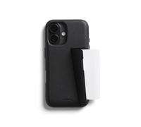 Bellroy Phone Case - 3 Card, Compatible with iPhone 16 Plus - Black | Slim leather phone case and phone wallet for iPhone 16 Plus with storage for 3 cards and a slimline profile