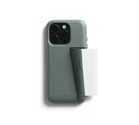 Bellroy Phone Case - 3 Card, Compatible with iPhone 16 Pro - Agave | Slim leather phone case and phone wallet for iPhone 16 Pro with storage for 3 cards and a slimline profile