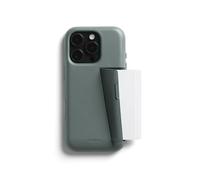 Bellroy Phone Case - 3 Card, Compatible with iPhone 16 Pro Max - Agave | Slim leather phone case and phone wallet for iPhone 16 Pro Max with storage for 3 cards and a slimline profile