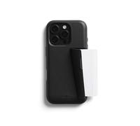 Bellroy Phone Case - 3 Card for iPhone 16 Pro (leather iPhone case, phone wallet) - Black