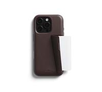 Bellroy Phone Case - 3 Card for iPhone 16 Pro (leather iPhone case, phone wallet) - Ganache