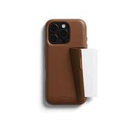 Bellroy Phone Case - 3 Card for iPhone 16 Pro Max (leather iPhone case, phone wallet) - Sienna
