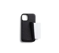 Bellroy Phone Case for iPhone 14 Plus with Card Holder (Leather iPhone Cover, Soft Microfiber Lining) - StellarBlack