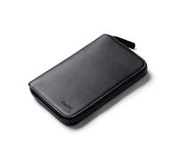 Bellroy Travel Folio, Leather Passport Wallet - BlackAsh | Leather travel wallet with room for 2 passports, 4-8 cards, boarding passes, cash and a pen