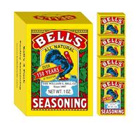 Bell's All Natural Seasoning - 1 oz Box - Classic Salt-Free Poultry Blend - Gluten-Free, Kosher, Non-GMO (Pack of 4)