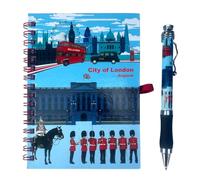 Bells Box 1 x A5 London Notebook and Matching Pen - England Souvenir Notepad - Union Jack British Gift Note book Large size