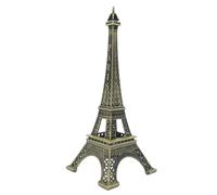 Bells Box Creative Metal Paris Eiffel Tower Model - Antique Green Metal Sculpture - Paris Souvenir - Vintage French Home Decor Statue - Paris France Gift