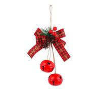 Bells Christmas Decor - Bow Bells Room Decor for Trees,Party Supplies Home Decorations for Porch Window Wall Fireplace Living Room Patio Bedroom Garden Yard Outdoor Door