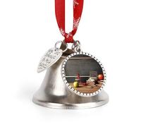 Bells Christmas Decorations Crafts Xmas Tree Hanging Ornaments Teacher Classroom Chalkboard Printed for Christmas Home Pet Decorations