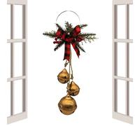 Bells for Christmas Tree | with Loop Hanging Decoration for Holiday Tree | Decoration of Bells for Handmade Garlands, for Outdoor Door Wall New Year Wedding