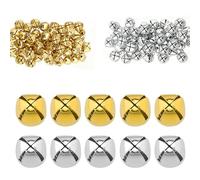 Bells for Crafts, 12mm Jingle Bells for Crafts, 100 Pcs | Metal Jingle Bells, Gold/Silver Options, Suitable for Christmas Crafts, Pet Collars
