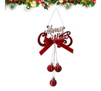 Bells Ornaments for Decorating the Christmas Tree - Flaked Holiday Decoration | Christmas Decoration Pendant | For Home Decorators Front Door Office Living Room Bedroom Garden Backyard Wall Fireplaces