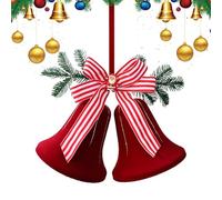 Bells Ornaments for Decorating the Christmas Tree | Flocked Seasonal Decoration for Christmas - Festive Decoration for Home | For Home Decorators Front Door Office Living Room Bedroom Garden H