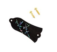 Bells Shape Guitar Trusses Rod Cover With Screws 2 Holes Decorative Protections Case Musical Instruments Accessories Shape Trusses Rod Cover Plate With Screws