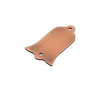 Bells Shape Guitar Trusses Rod Plate 2 Holes Guitar Bass Replacement Accessory No Screws Center Hole Distance 53mm