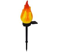 bellv Solar Lights Outdoor Garden, IP65 Waterproof Flickering Dancing Flame Lights, Landscape Pathway Flame Torches, Stylish Solar Outdoor Light, Super Bright Flickering Flame for Patio, Yard, Path