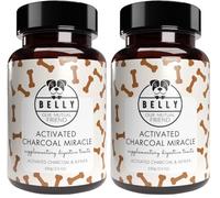 Belly Activated Charcoal Biscuits for Dogs -100g- Digestive Support - Comfort Treats - Nutrient Absorption, Natural Dog Treats Filled With Fibre - Fix Bloating & Gas, Made in Germany (Pack of 2)
