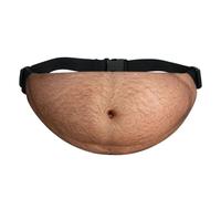 Belly Bag,Dad Beer Belly Fanny Pack Funny Novelty Waist Pouch Gag GiftRealistic Belly Fanny Pack