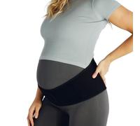 Belly Bandit Upsie Belly Pregnancy Support Band - Secure Molded Fit with Hot/Cold Pack - Black/Nude - S to XL (XX-Large, Black)