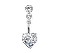 Belly Bars, Stainless Steel Belly Rings,Body Piercing Jewelry,Belly Piercing Navel Bar, Belly Button Rings, Belly Button Bars Hoops, Navel Rings,Belly Button Piercing Body Jewelry (C, One Size)
