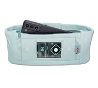 Belly Belt Pump Bag with Viewing Window and Additional Pocket for Insulin Pumps Pocket Light Blue Size 50 cm - 55 cm